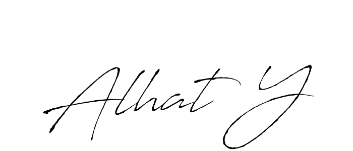 The best way (Antro_Vectra) to make a short signature is to pick only two or three words in your name. The name Alhat Y include a total of six letters. For converting this name. Alhat Y signature style 6 images and pictures png