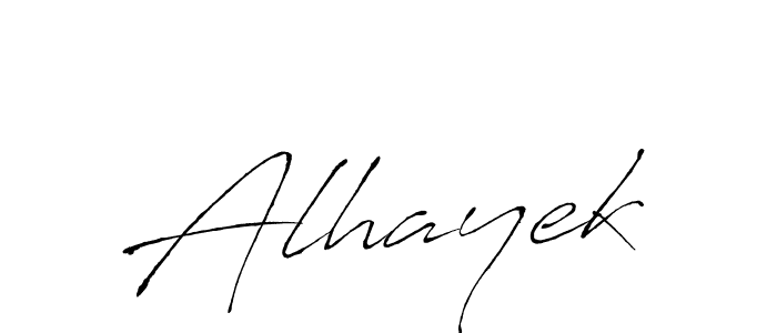 Also we have Alhayek name is the best signature style. Create professional handwritten signature collection using Antro_Vectra autograph style. Alhayek signature style 6 images and pictures png