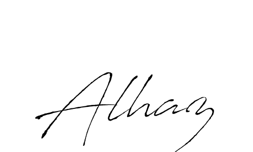 Make a beautiful signature design for name Alhaz. With this signature (Antro_Vectra) style, you can create a handwritten signature for free. Alhaz signature style 6 images and pictures png