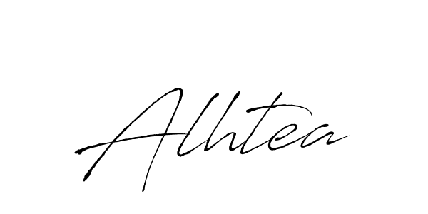 How to make Alhtea signature? Antro_Vectra is a professional autograph style. Create handwritten signature for Alhtea name. Alhtea signature style 6 images and pictures png