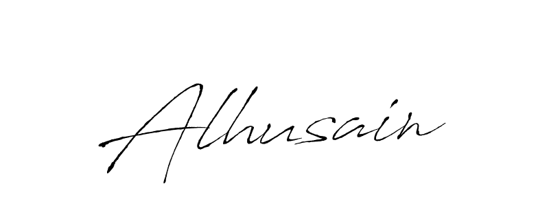 How to make Alhusain signature? Antro_Vectra is a professional autograph style. Create handwritten signature for Alhusain name. Alhusain signature style 6 images and pictures png