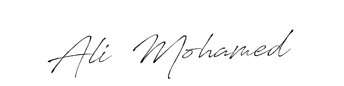 Make a short Ali  Mohamed signature style. Manage your documents anywhere anytime using Antro_Vectra. Create and add eSignatures, submit forms, share and send files easily. Ali  Mohamed signature style 6 images and pictures png