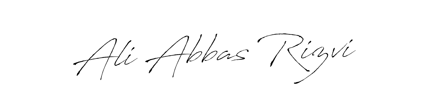 Make a beautiful signature design for name Ali Abbas Rizvi. With this signature (Antro_Vectra) style, you can create a handwritten signature for free. Ali Abbas Rizvi signature style 6 images and pictures png