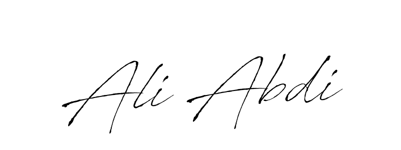 Ali Abdi stylish signature style. Best Handwritten Sign (Antro_Vectra) for my name. Handwritten Signature Collection Ideas for my name Ali Abdi. Ali Abdi signature style 6 images and pictures png