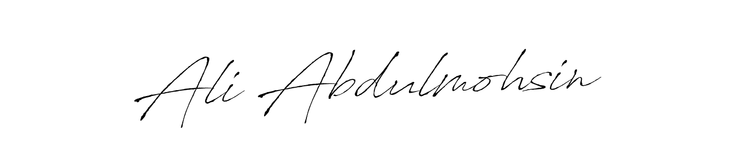 Ali Abdulmohsin stylish signature style. Best Handwritten Sign (Antro_Vectra) for my name. Handwritten Signature Collection Ideas for my name Ali Abdulmohsin. Ali Abdulmohsin signature style 6 images and pictures png