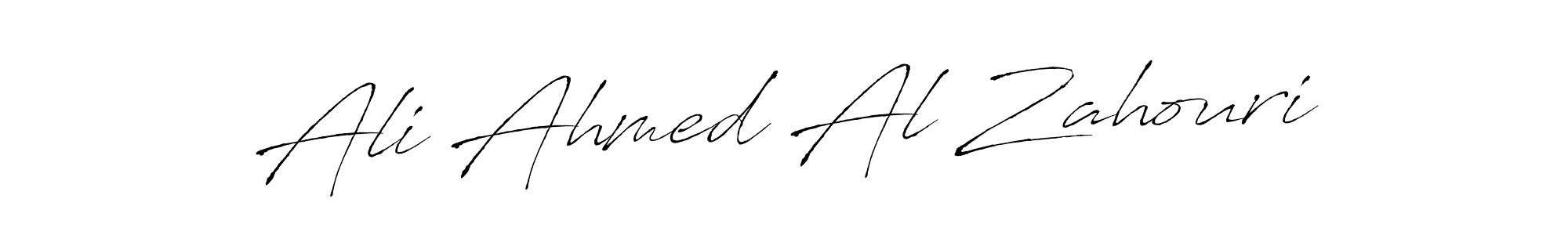 How to make Ali Ahmed Al Zahouri name signature. Use Antro_Vectra style for creating short signs online. This is the latest handwritten sign. Ali Ahmed Al Zahouri signature style 6 images and pictures png