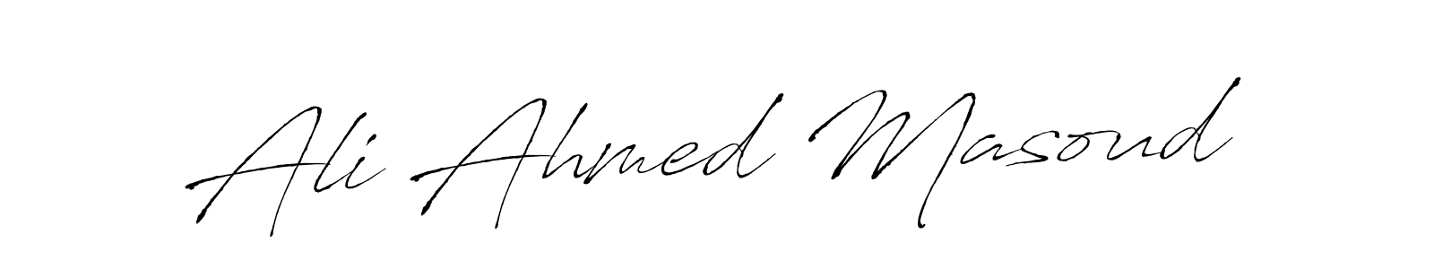 Also we have Ali Ahmed Masoud name is the best signature style. Create professional handwritten signature collection using Antro_Vectra autograph style. Ali Ahmed Masoud signature style 6 images and pictures png