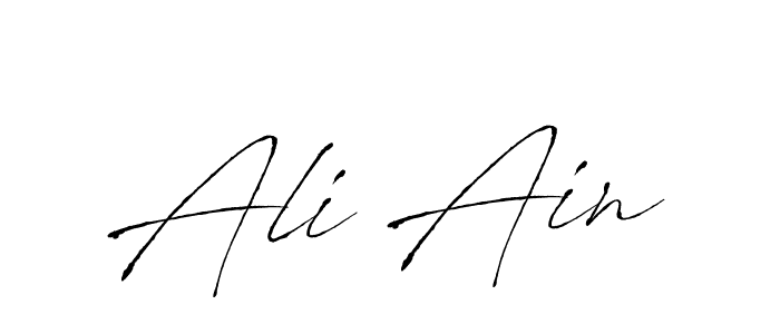 Create a beautiful signature design for name Ali Ain. With this signature (Antro_Vectra) fonts, you can make a handwritten signature for free. Ali Ain signature style 6 images and pictures png