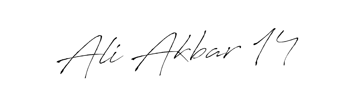 It looks lik you need a new signature style for name Ali Akbar 14. Design unique handwritten (Antro_Vectra) signature with our free signature maker in just a few clicks. Ali Akbar 14 signature style 6 images and pictures png