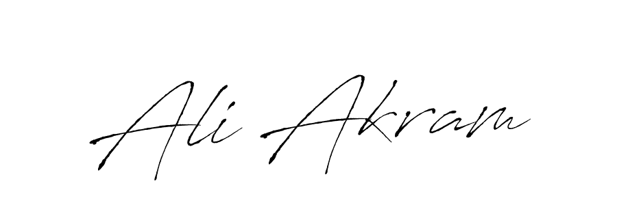 How to make Ali Akram name signature. Use Antro_Vectra style for creating short signs online. This is the latest handwritten sign. Ali Akram signature style 6 images and pictures png