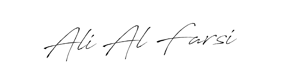 The best way (Antro_Vectra) to make a short signature is to pick only two or three words in your name. The name Ali Al Farsi include a total of six letters. For converting this name. Ali Al Farsi signature style 6 images and pictures png