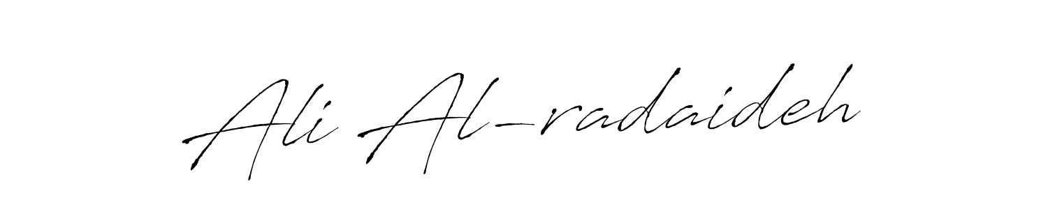 Create a beautiful signature design for name Ali Al-radaideh. With this signature (Antro_Vectra) fonts, you can make a handwritten signature for free. Ali Al-radaideh signature style 6 images and pictures png