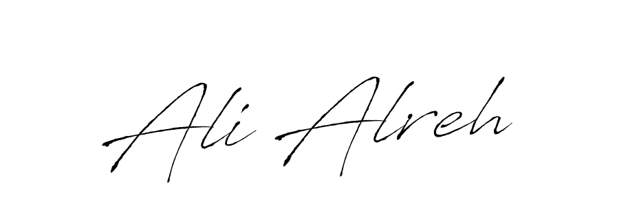 Create a beautiful signature design for name Ali Alreh. With this signature (Antro_Vectra) fonts, you can make a handwritten signature for free. Ali Alreh signature style 6 images and pictures png