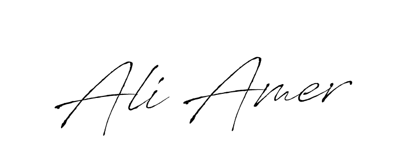 Ali Amer stylish signature style. Best Handwritten Sign (Antro_Vectra) for my name. Handwritten Signature Collection Ideas for my name Ali Amer. Ali Amer signature style 6 images and pictures png