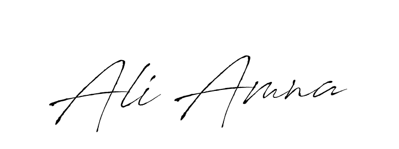 Ali Amna stylish signature style. Best Handwritten Sign (Antro_Vectra) for my name. Handwritten Signature Collection Ideas for my name Ali Amna. Ali Amna signature style 6 images and pictures png