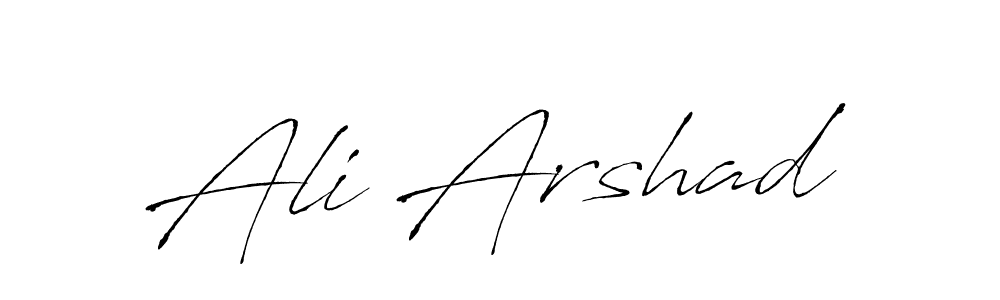 Design your own signature with our free online signature maker. With this signature software, you can create a handwritten (Antro_Vectra) signature for name Ali Arshad. Ali Arshad signature style 6 images and pictures png