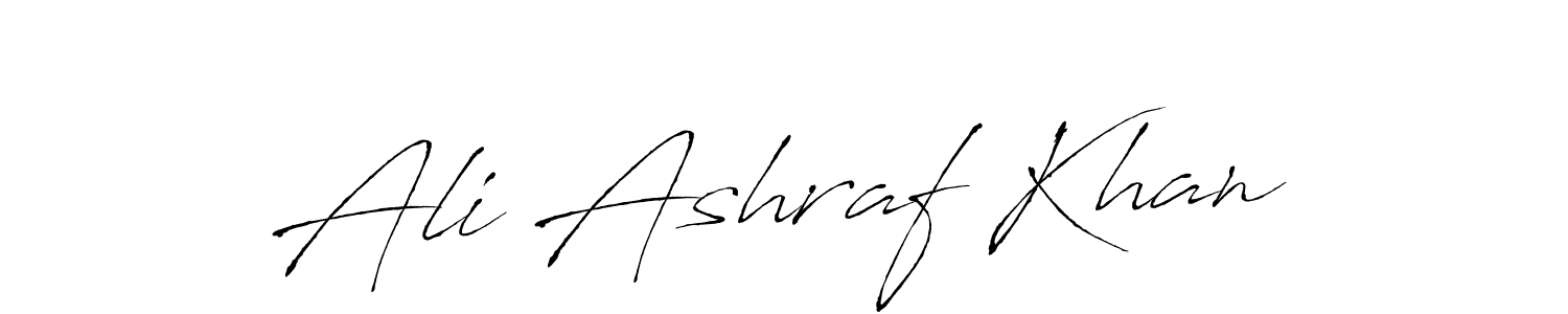 Create a beautiful signature design for name Ali Ashraf Khan. With this signature (Antro_Vectra) fonts, you can make a handwritten signature for free. Ali Ashraf Khan signature style 6 images and pictures png