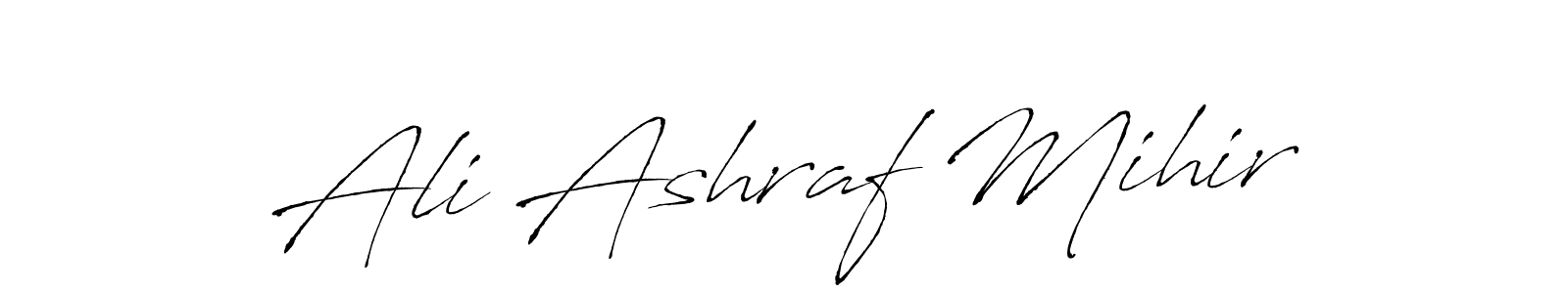 This is the best signature style for the Ali Ashraf Mihir name. Also you like these signature font (Antro_Vectra). Mix name signature. Ali Ashraf Mihir signature style 6 images and pictures png