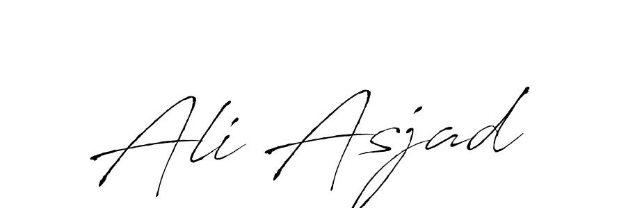 Make a beautiful signature design for name Ali Asjad. With this signature (Antro_Vectra) style, you can create a handwritten signature for free. Ali Asjad signature style 6 images and pictures png