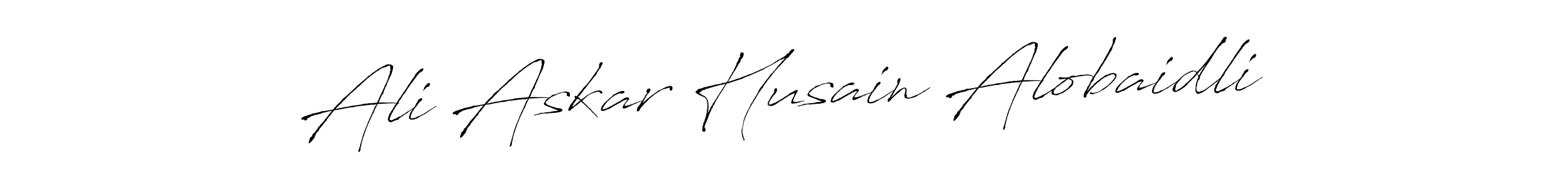 The best way (Antro_Vectra) to make a short signature is to pick only two or three words in your name. The name Ali Askar Husain Alobaidli include a total of six letters. For converting this name. Ali Askar Husain Alobaidli signature style 6 images and pictures png