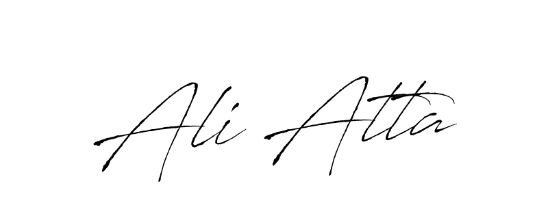 Use a signature maker to create a handwritten signature online. With this signature software, you can design (Antro_Vectra) your own signature for name Ali Atta. Ali Atta signature style 6 images and pictures png