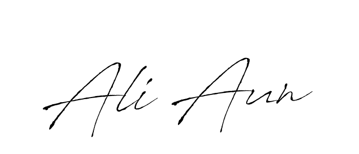 Make a beautiful signature design for name Ali Aun. With this signature (Antro_Vectra) style, you can create a handwritten signature for free. Ali Aun signature style 6 images and pictures png