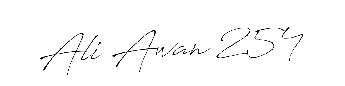 Ali Awan 254 stylish signature style. Best Handwritten Sign (Antro_Vectra) for my name. Handwritten Signature Collection Ideas for my name Ali Awan 254. Ali Awan 254 signature style 6 images and pictures png