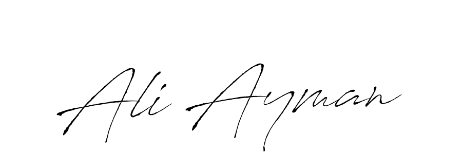 Create a beautiful signature design for name Ali Ayman. With this signature (Antro_Vectra) fonts, you can make a handwritten signature for free. Ali Ayman signature style 6 images and pictures png