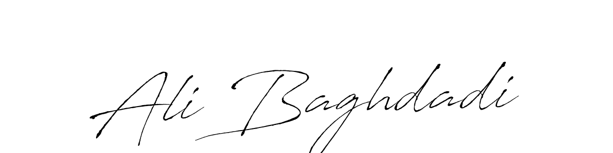 Also we have Ali Baghdadi name is the best signature style. Create professional handwritten signature collection using Antro_Vectra autograph style. Ali Baghdadi signature style 6 images and pictures png