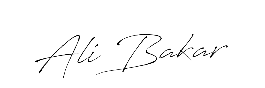 Use a signature maker to create a handwritten signature online. With this signature software, you can design (Antro_Vectra) your own signature for name Ali Bakar. Ali Bakar signature style 6 images and pictures png