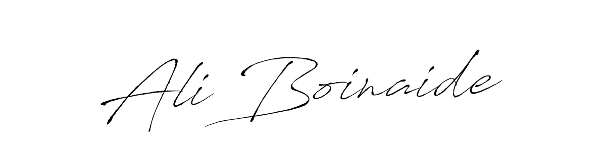 Ali Boinaide stylish signature style. Best Handwritten Sign (Antro_Vectra) for my name. Handwritten Signature Collection Ideas for my name Ali Boinaide. Ali Boinaide signature style 6 images and pictures png