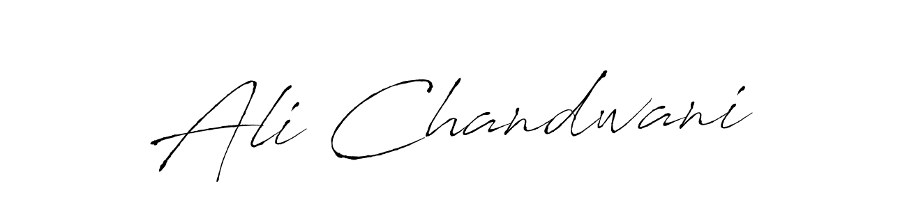 Make a beautiful signature design for name Ali Chandwani. With this signature (Antro_Vectra) style, you can create a handwritten signature for free. Ali Chandwani signature style 6 images and pictures png