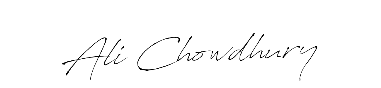 Also we have Ali Chowdhury name is the best signature style. Create professional handwritten signature collection using Antro_Vectra autograph style. Ali Chowdhury signature style 6 images and pictures png