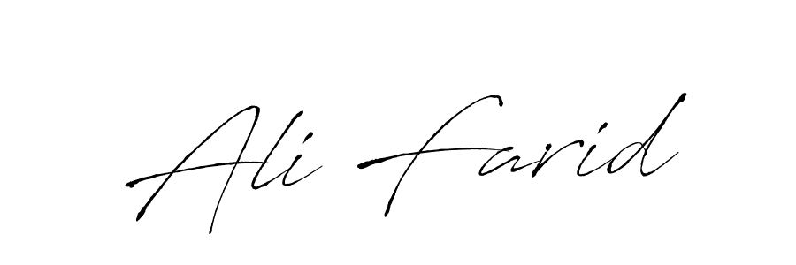Make a beautiful signature design for name Ali Farid. With this signature (Antro_Vectra) style, you can create a handwritten signature for free. Ali Farid signature style 6 images and pictures png