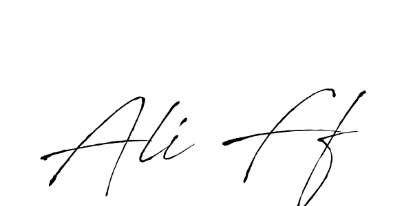 How to make Ali Ff name signature. Use Antro_Vectra style for creating short signs online. This is the latest handwritten sign. Ali Ff signature style 6 images and pictures png