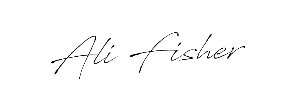 You should practise on your own different ways (Antro_Vectra) to write your name (Ali Fisher) in signature. don't let someone else do it for you. Ali Fisher signature style 6 images and pictures png