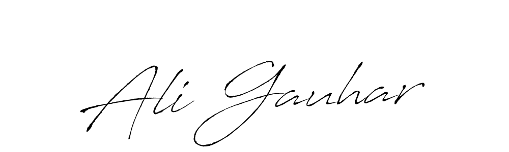 Ali Gauhar stylish signature style. Best Handwritten Sign (Antro_Vectra) for my name. Handwritten Signature Collection Ideas for my name Ali Gauhar. Ali Gauhar signature style 6 images and pictures png