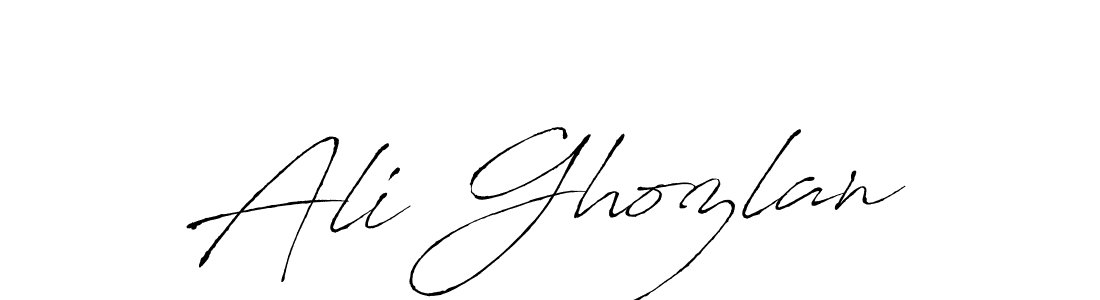 Also we have Ali Ghozlan name is the best signature style. Create professional handwritten signature collection using Antro_Vectra autograph style. Ali Ghozlan signature style 6 images and pictures png