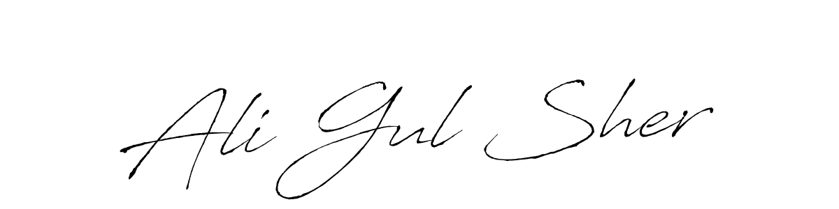 Antro_Vectra is a professional signature style that is perfect for those who want to add a touch of class to their signature. It is also a great choice for those who want to make their signature more unique. Get Ali Gul Sher name to fancy signature for free. Ali Gul Sher signature style 6 images and pictures png