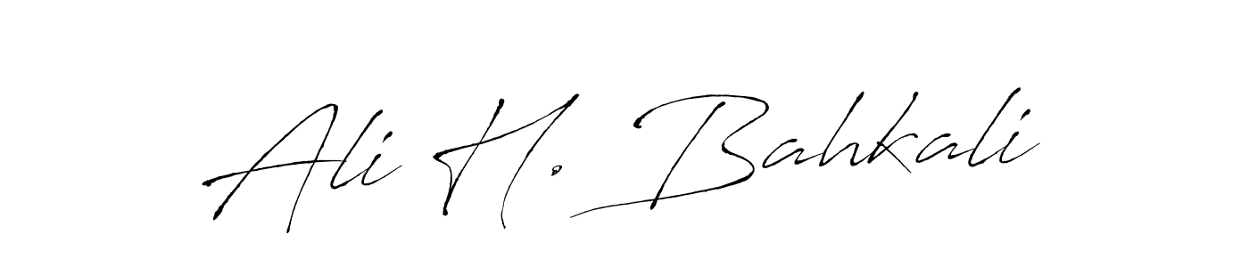 It looks lik you need a new signature style for name Ali H. Bahkali. Design unique handwritten (Antro_Vectra) signature with our free signature maker in just a few clicks. Ali H. Bahkali signature style 6 images and pictures png