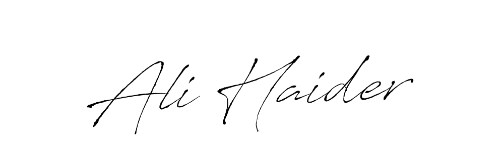 You can use this online signature creator to create a handwritten signature for the name Ali Haider. This is the best online autograph maker. Ali Haider signature style 6 images and pictures png