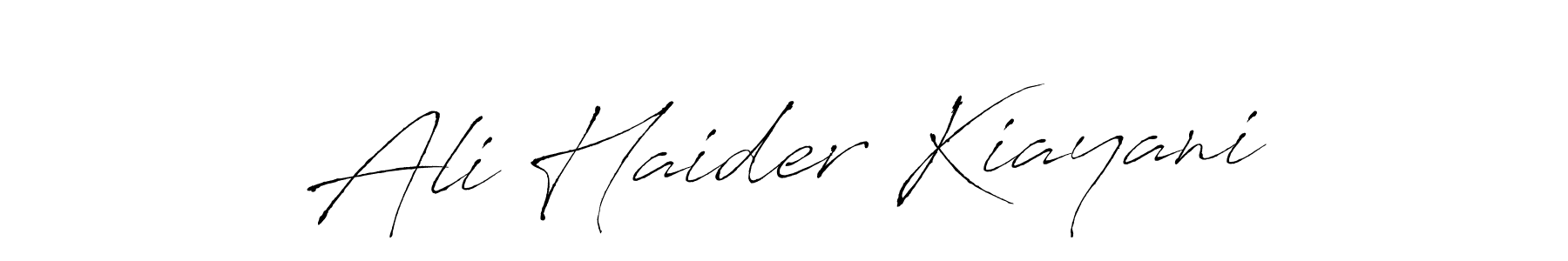 Similarly Antro_Vectra is the best handwritten signature design. Signature creator online .You can use it as an online autograph creator for name Ali Haider Kiayani. Ali Haider Kiayani signature style 6 images and pictures png