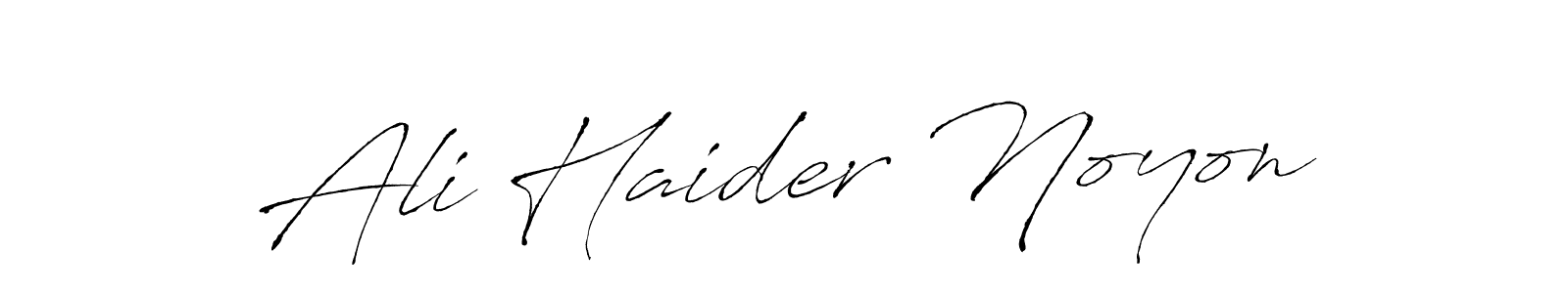 Antro_Vectra is a professional signature style that is perfect for those who want to add a touch of class to their signature. It is also a great choice for those who want to make their signature more unique. Get Ali Haider Noyon name to fancy signature for free. Ali Haider Noyon signature style 6 images and pictures png