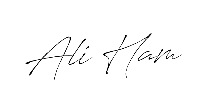 Design your own signature with our free online signature maker. With this signature software, you can create a handwritten (Antro_Vectra) signature for name Ali Ham. Ali Ham signature style 6 images and pictures png