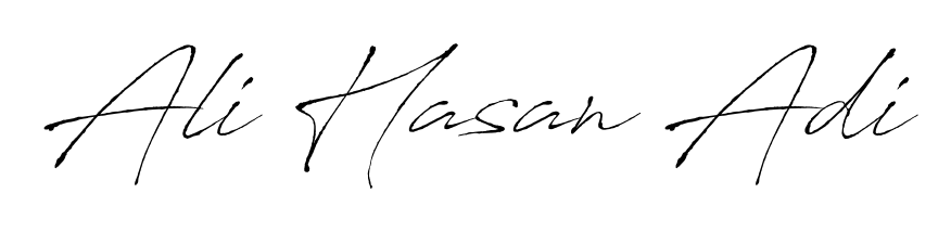 Stand out with a creative autograph for Ali Hasan Adi. The Antro_Vectra styling blends modern aesthetics with classic signature flourishes. Ali Hasan Adi signature style 6 images and pictures png