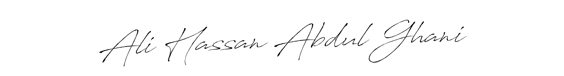 Antro_Vectra is a professional signature style that is perfect for those who want to add a touch of class to their signature. It is also a great choice for those who want to make their signature more unique. Get Ali Hassan Abdul Ghani name to fancy signature for free. Ali Hassan Abdul Ghani signature style 6 images and pictures png