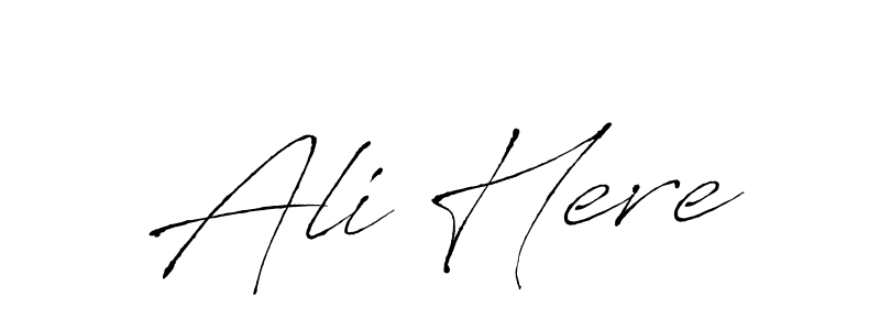 Also we have Ali Here name is the best signature style. Create professional handwritten signature collection using Antro_Vectra autograph style. Ali Here signature style 6 images and pictures png