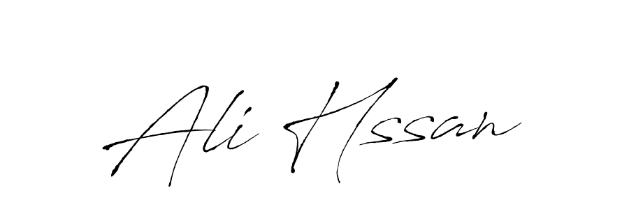 How to make Ali Hssan name signature. Use Antro_Vectra style for creating short signs online. This is the latest handwritten sign. Ali Hssan signature style 6 images and pictures png