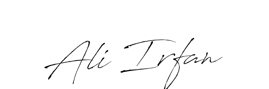 Create a beautiful signature design for name Ali Irfan. With this signature (Antro_Vectra) fonts, you can make a handwritten signature for free. Ali Irfan signature style 6 images and pictures png