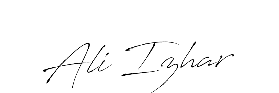 Also You can easily find your signature by using the search form. We will create Ali Izhar name handwritten signature images for you free of cost using Antro_Vectra sign style. Ali Izhar signature style 6 images and pictures png